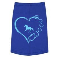 Funny Horseshoe Heart Cute Horse Mom Horseback Riding Gift Doggie Tank