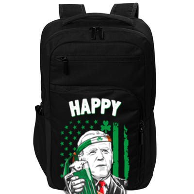 Funny Happy Halloween Joe Biden St Patrick's Day Impact Tech Backpack