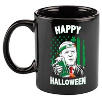 Funny Happy Halloween Joe Biden St Patrick's Day 11oz C Handle Ceramic Mug