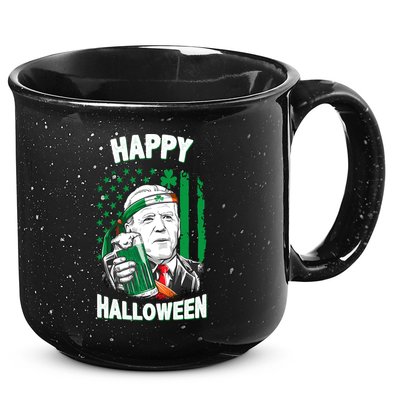 Funny Happy Halloween Joe Biden St Patrick's Day 15oz Campfire Ceramic Mug