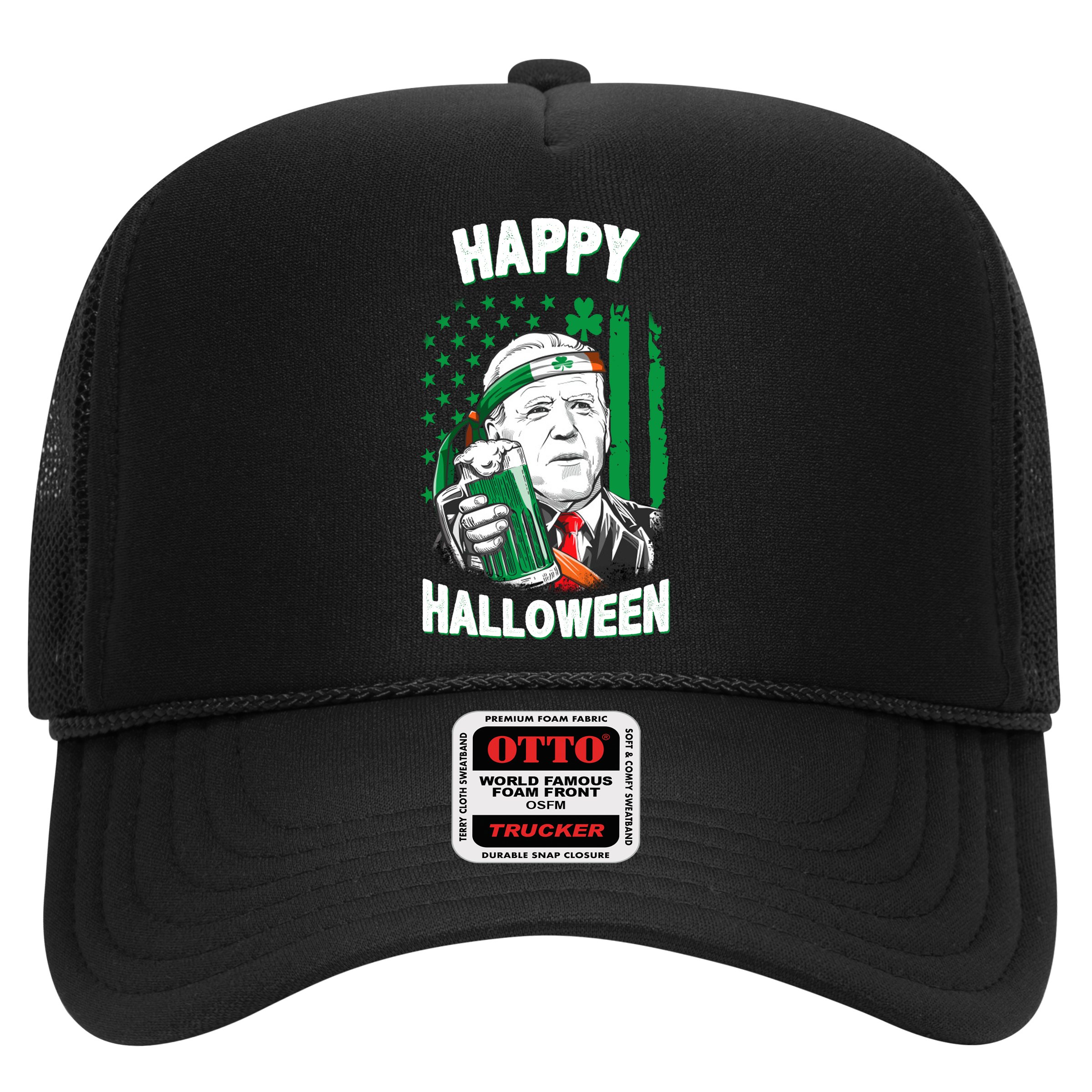 Funny Happy Halloween Joe Biden St Patrick's Day Hat