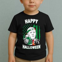 Funny Happy Halloween Joe Biden St Patrick's Day Toddler T-Shirt