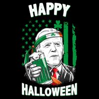 Funny Happy Halloween Joe Biden St Patrick's Day Wool Snapback Cap