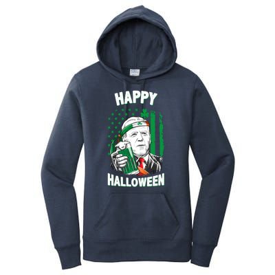 Funny Happy Halloween Joe Biden St Patrick's Day Women's Pullover Hoodie