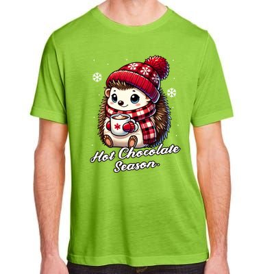 Funny Hedgehog Hot Choco Scarf Merry Christmas Mom Dad Great Gift Adult ChromaSoft Performance T-Shirt