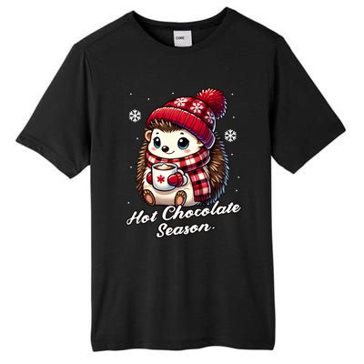 Funny Hedgehog Hot Choco Scarf Merry Christmas Mom Dad Great Gift Tall Fusion ChromaSoft Performance T-Shirt