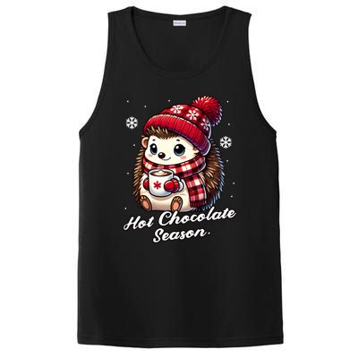 Funny Hedgehog Hot Choco Scarf Merry Christmas Mom Dad Great Gift PosiCharge Competitor Tank