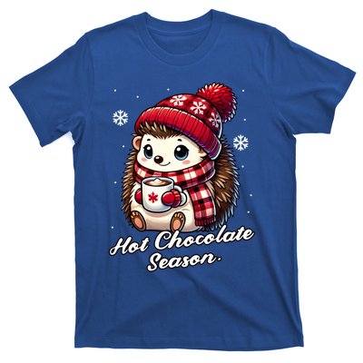 Funny Hedgehog Hot Choco Scarf Merry Christmas Mom Dad Great Gift T-Shirt