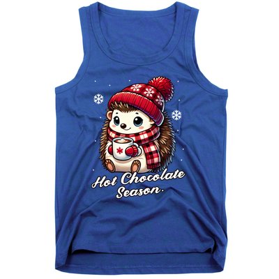 Funny Hedgehog Hot Choco Scarf Merry Christmas Mom Dad Great Gift Tank Top