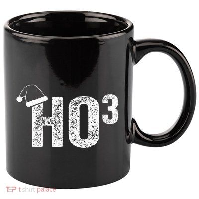 Funny Ho Ho Ho HO3 Math Teacher Santa Hat Christmas Xmas 11oz C Handle Ceramic Mug