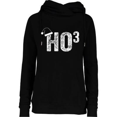 Funny Ho Ho Ho HO3 Math Teacher Santa Hat Christmas Xmas Womens Funnel Neck Pullover Hood