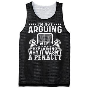 Funny Hockey Hockey Player Arguing Gift Mesh Reversible Basketball Jersey Tank