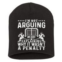 Funny Hockey Hockey Player Arguing Gift Short Acrylic Beanie