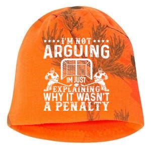 Funny Hockey Hockey Player Arguing Gift Kati - Camo Knit Beanie