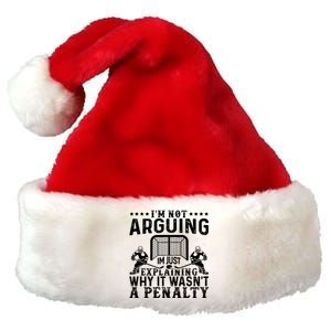 Funny Hockey Hockey Player Arguing Gift Premium Christmas Santa Hat