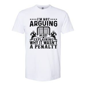 Funny Hockey Hockey Player Arguing Gift Softstyle CVC T-Shirt