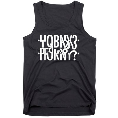 Funny Horny Hidden Message Horny? Secret Message Tank Top