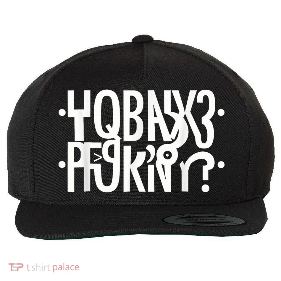 Funny Horny Hidden Message Horny? Secret Message Wool Snapback Cap
