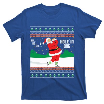 Funny Ho Ho Ho Ugly Santa Golf Christmas Jumper Gift T-Shirt