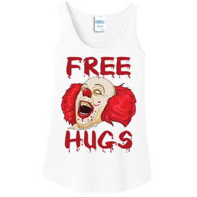 Free Hugs Halloween Evil Killer Scary Clown Horror Gift Ladies Essential Tank