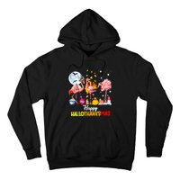 Flamingo Happy HalloThanksmas Funny Halloween Thanksgiving Hoodie