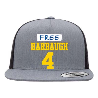 Free HarbaughFree Harbaugh Flat Bill Trucker Hat