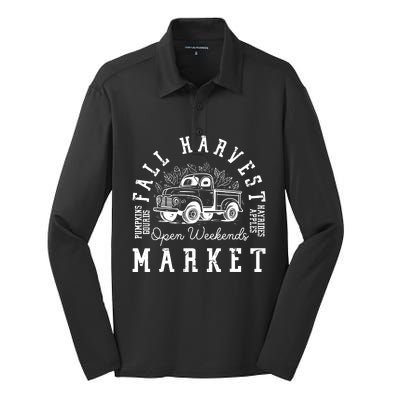 Fall Harvest Halloween Silk Touch Performance Long Sleeve Polo