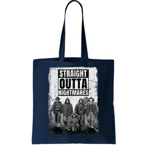 Funny Horror Halloween Scary Straight Outta Nightmares Tote Bag