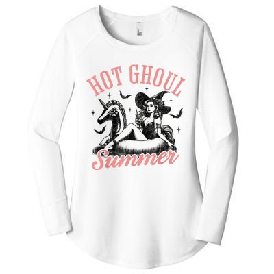 Funny Halloween Hot Ghoul Summer Summerween Women's Perfect Tri Tunic Long Sleeve Shirt