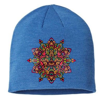 Fatima Hand Hamsa Mandala Tee Pilates Yoga Lover Sustainable Beanie