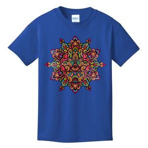 Fatima Hand Hamsa Mandala Tee Pilates Yoga Lover Kids T-Shirt