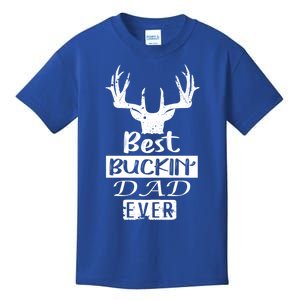 Funny Hunting Hunter Gift Best Buckin Dad Ever Gift Kids T-Shirt