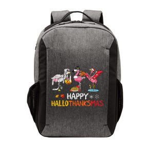 Flamingo Happy Hallothanksmas Funny Halloween Thanksgiving Vector Backpack