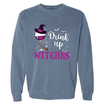 Funny Halloween Hat Up Witches Funny Up Witches Gift Garment-Dyed Sweatshirt