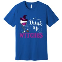 Funny Halloween Hat Up Witches Funny Up Witches Gift Premium T-Shirt