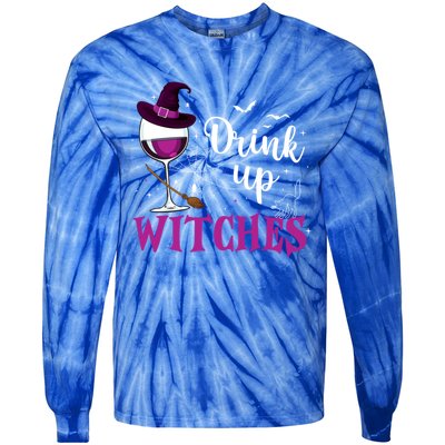 Funny Halloween Hat Up Witches Funny Up Witches Gift Tie-Dye Long Sleeve Shirt