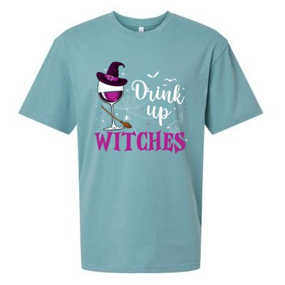 Funny Halloween Hat Up Witches Funny Up Witches Gift Sueded Cloud Jersey T-Shirt