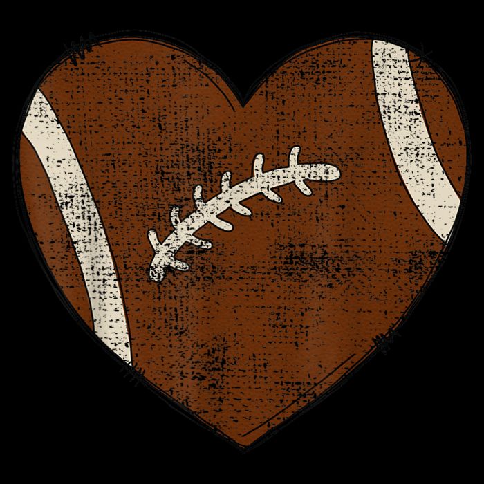 Football Heart I Love Football Red Toddler Hoodie