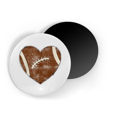 Football Heart I Love Football Red Magnet