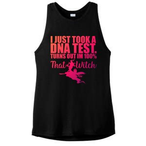 Funny Halloween Im 100% Percent That Witch Gift Ladies PosiCharge Tri-Blend Wicking Tank