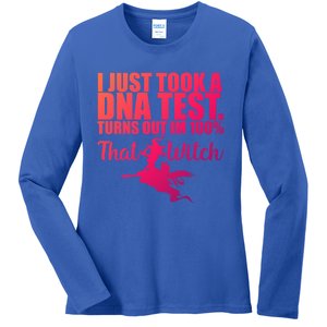 Funny Halloween Im 100% Percent That Witch Gift Ladies Long Sleeve Shirt