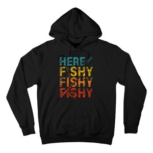 funny Happiness is A Big Fish And A Witness Fishing Hoodie