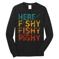 funny Happiness is A Big Fish And A Witness Fishing Long Sleeve Shirt