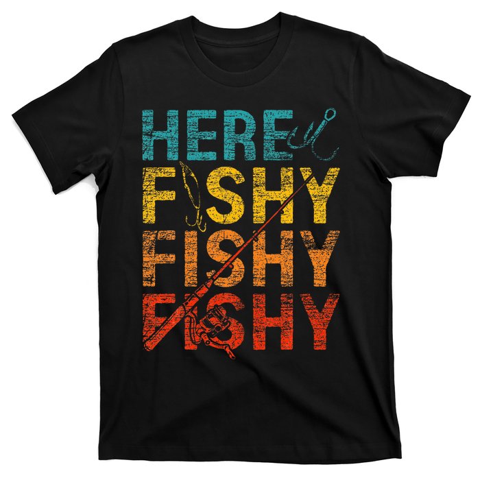 funny Happiness is A Big Fish And A Witness Fishing T-Shirt