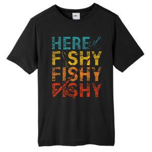 funny Happiness is A Big Fish And A Witness Fishing Tall Fusion ChromaSoft Performance T-Shirt