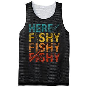 funny Happiness is A Big Fish And A Witness Fishing Mesh Reversible Basketball Jersey Tank