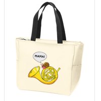 French Horn I Snail Pun Orchestra Marching Band Zip Tote Bag