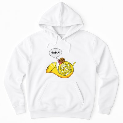 French Horn I Snail Pun Orchestra Marching Band Hoodie