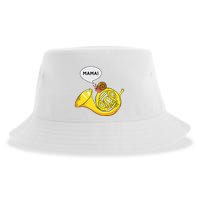 French Horn I Snail Pun Orchestra Marching Band Sustainable Bucket Hat