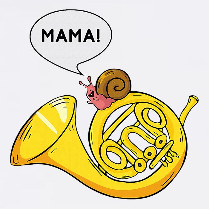 French Horn I Snail Pun Orchestra Marching Band Sustainable Bucket Hat